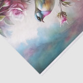 Papier Mousseline Découpage Art Jardin Oiseau (Détail)