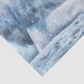 Papier Mousseline Découpage Art Lion bleu (Détail)