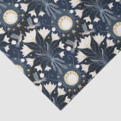 Papier Mousseline Découpage Art Nouveau Bleu et Or (Détail)