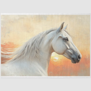 Papier Mousseline Découpage Art numérique Cheval Contemporain