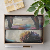 Papier Mousseline Découpage Art Rainbow Oil Ballerina (Cadeau)