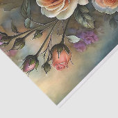 Papier Mousseline Découpage Art Rose rayonnant (Détail)