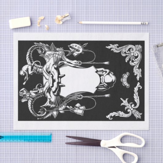 Papier Mousseline Découpage artistique classique de Gargoyle (Artisanat)