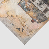 PAPIER MOUSSELINE DÉCOUPAGE ARTISTIQUE DE LA FERME RUSTIQUE MÉDIA (Détail)