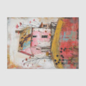 PAPIER MOUSSELINE DÉCOUPAGE ARTISTIQUE DE LA FERME RUSTIQUE MÉDIA (Recto)