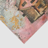 PAPIER MOUSSELINE DÉCOUPAGE ARTISTIQUE DE LA FERME RUSTIQUE MÉDIA (Détail)