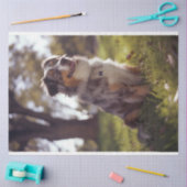 Papier Mousseline Decoupage Australian Shepherd Buddy (Artisanat)