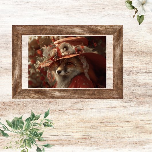 Papier Mousseline Decoupage Autumn Fox Rustic Southern Charm