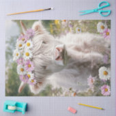 Papier Mousseline Découpage Baby Highland Floral Pink Meadow (Artisanat)