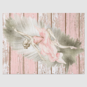 Papier Mousseline Découpage Ballerina Watercolor