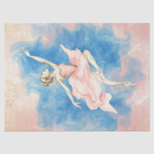 Papier Mousseline Découpage Ballerina Watercolor
