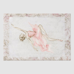Papier Mousseline Découpage Ballerina Watercolor