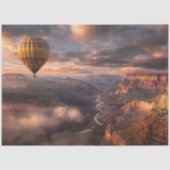 Papier Mousseline Découpage Balloon à air chaud Grand Canyon coucher (Recto)