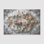 Papier Mousseline Découpage Baroque Angel Cherub (Recto)