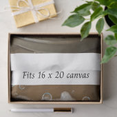 Papier Mousseline Decoupage Bear Cub Bubble Bath 16x20 Canvas (Cadeau)