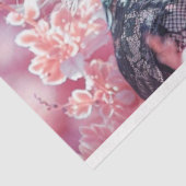 Papier Mousseline Découpage Belle dame Black Riding Casquette (Détail)