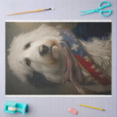 Papier Mousseline Découpage Berger australien George Washington (Artisanat)