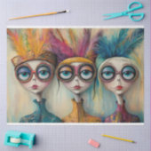 Papier Mousseline Découpage Bibliothécaires de l'école Whimsical (Artisanat)