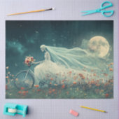 Papier Mousseline Découpage Bicyclette de mariée de squelette lunati (Artisanat)