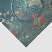 Papier Mousseline Découpage Bicyclette de mariée de squelette lunati (Détail)