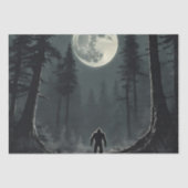 Papier Mousseline Découpage Bigfoot Cryptid (Recto)