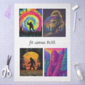 Papier Mousseline Decoupage Bigfoot For 8 x 10 Canvas (Artisanat)