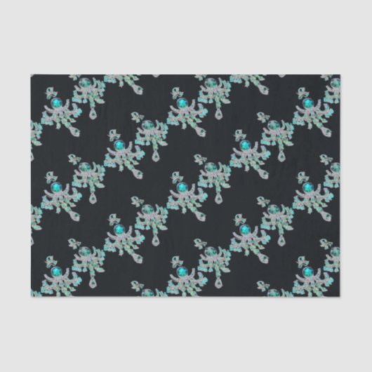 Papier Mousseline Découpage bijoux étincelants (Recto)