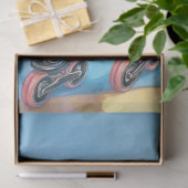 Papier Mousseline Découpage Black Otter Skardwalk à Ocean (Cadeau)