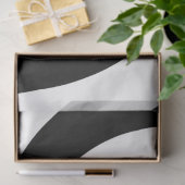 Papier Mousseline Decoupage Black White Spiral Design  (Cadeau)