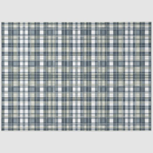 Papier Mousseline Découpage blanc plaqué vert bleu Denim (Recto)