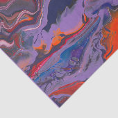Papier Mousseline Découpage blanc rouge violet orange blanc Abstrait (Détail)