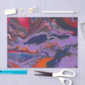 Papier Mousseline Découpage blanc rouge violet orange blanc Abstrait (Artisanat)