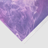 Papier Mousseline Découpage blanc violet fumée crème brillant crâne (Détail)