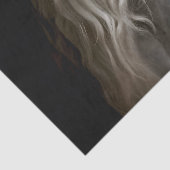 Papier Mousseline Découpage blanche de l'étalon andalou (Détail)