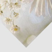 Papier Mousseline Découpage Blancs marguerites Cadre naturel (Détail)