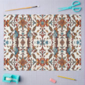 Papier Mousseline Découpage Bleu et Rustique d'Automne (Artisanat)