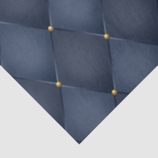 Papier Mousseline Découpage bleu foncé Arlequin Diamond (Détail)