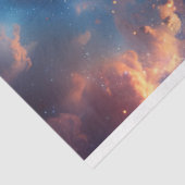 Papier Mousseline Découpage Bleu Whimsical Hot Air Balloon Ride (Détail)