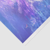 Papier Mousseline Découpage Blue Caribbean Waters Famille Manatee (Détail)