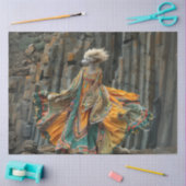 Papier Mousseline Découpage Boho Whimsical Standard Poodé Robe (Artisanat)