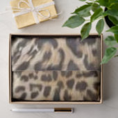 Papier Mousseline Decoupage Bold Leopard Print Background  (Cadeau)