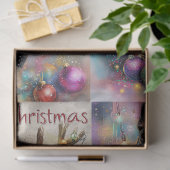 Papier Mousseline Découpage Boston Terrier Antlers & Christmas Light (Cadeau)