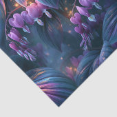 Papier Mousseline Decoupage botanique à cœur saignant iridescent (Détail)