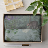 Papier Mousseline Découpage botanique du papillon de l'ours des bois (Cadeau)