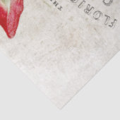 Papier Mousseline Découpage botanique rose vintage (Détail)