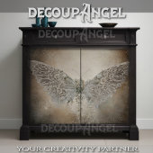 Papier Mousseline Découpage brodé de la texture de papillon