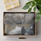 Papier Mousseline Découpage Brown Black Clydesdale Horse (Cadeau)