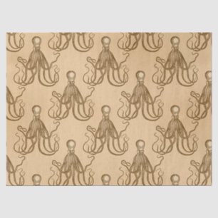 Papier Mousseline Découpage Brown Vintage d'octopus