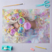 Papier Mousseline Découpage Bubblegum Art d'été avec Vibes rétro (Artisanat)