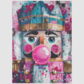 Papier Mousseline Decoupage Bubblegum Majesty Pink Nutcracker  (Recto)